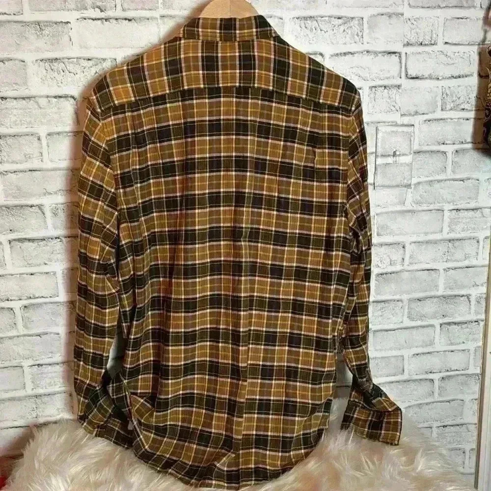 Levi’s slim fit button down plaid shirt/ flannel long sleeve 100% cotton size Lg - Picture 8 of 8